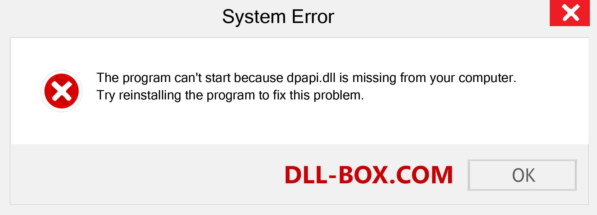  dpapi.dll file is missing?. Download for Windows 7, 8, 10 - Fix  dpapi dll Missing Error on Windows, photos, images