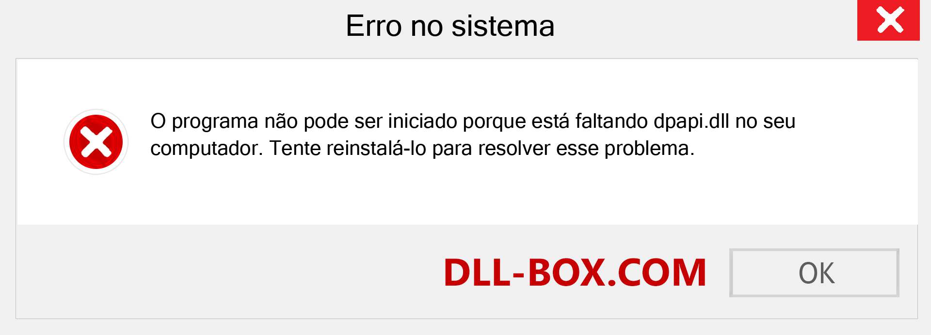 Arquivo dpapi.dll ausente ?. Download para Windows 7, 8, 10 - Correção de erro ausente dpapi dll no Windows, fotos, imagens